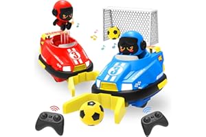 ATHLERIA 2pcs Toddler Remote Control Car Toys for Kids Age 3+,RC Bumper Car Race Vehicles,Two Player Competitive Games,Christmas Birthday Twin Gifts for 4 5 6 7 8+ Year Old Boys Girls Teens(Blue+Red)