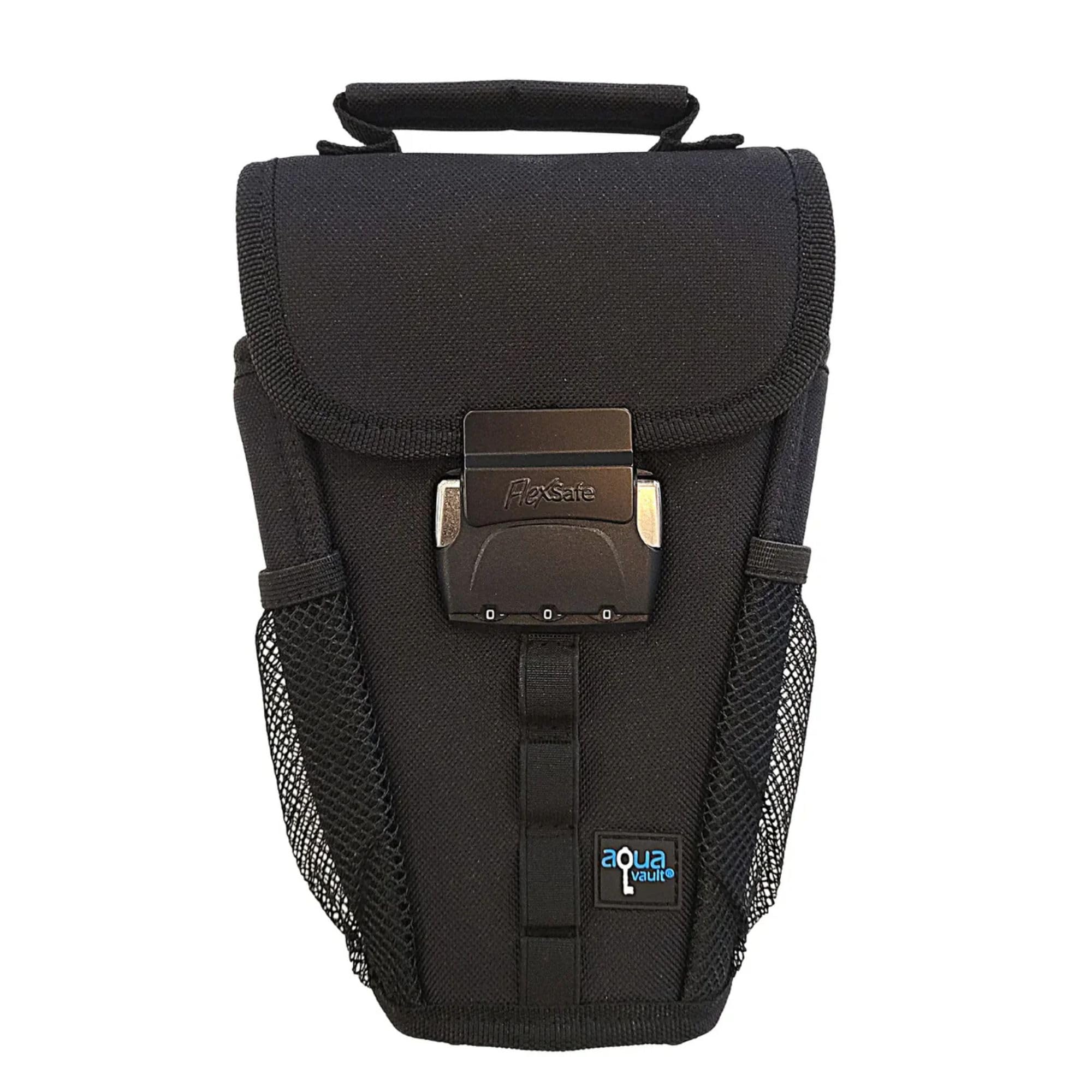 FlexSafe Aquavault | Beach Chair Vault | Anti Theft Combination Lock | 3 Digit Programmable Lock | Water Resistant, Slash Resistant and RFID Blocking (Black)
