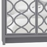 Galano Iris 2 Door Sideboard Grey Storage Cabinet Living Room Kitchen view 8