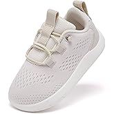 MORENDL Wide Toddler Shoes Baby Walking Shoes Girls Boys Zero Drop Minimalist Sneakers Slip On Tennis Shoe Breathable Naturally Flexible