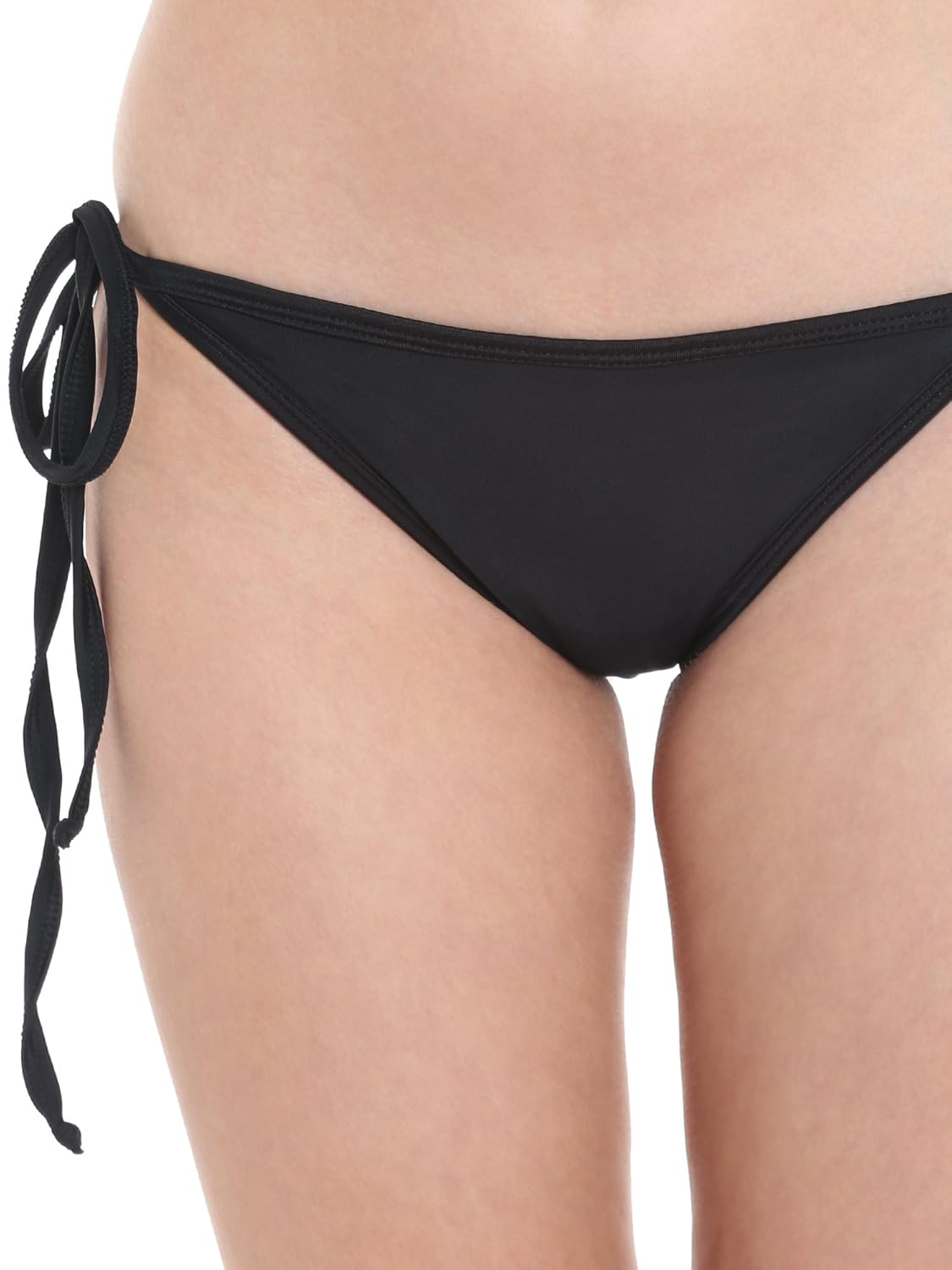 nidhi munim women's classic black halter tie ups & back tie detailing stringini