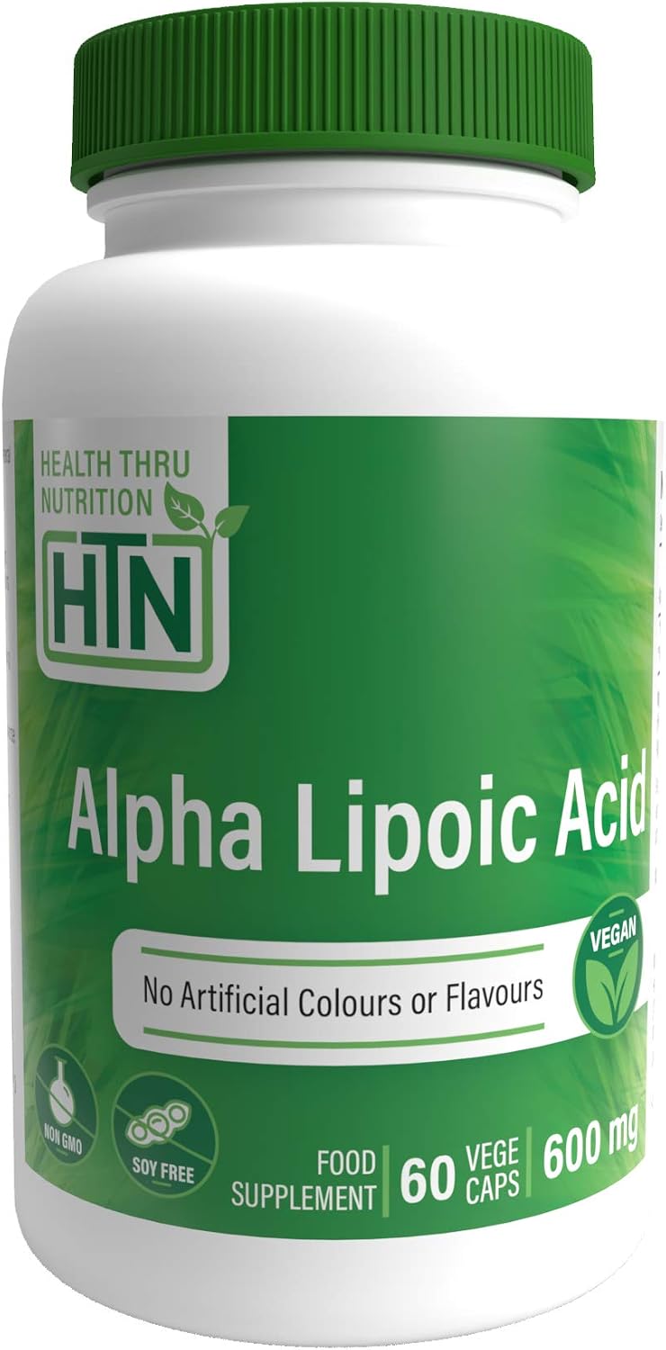 Alpha Lipoic Acid (ALA) 600mg Vegecaps, 60 count (Pack of 1)