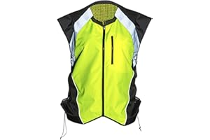 Badass Moto Safety Vest With Pockets. Motorcycle Reflective Vest For Motorcycle Jacket. High Visibility Running Vest