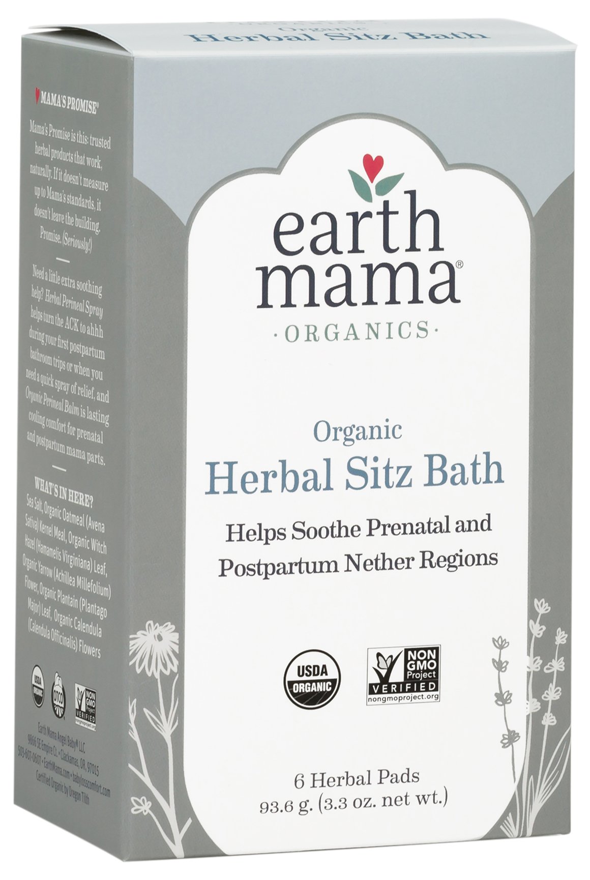 Postpartum Bath Herbs, Organic Sitz Bath, 6 ct Buy Online in UAE