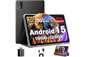 Android Tablet, Tablette Android 10 Inch Tablets, Octa-Core Tablet, 18GB(6+12) RAM+128GB ROM+1TB Expand, GPS, Widevine L1, 12