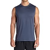 Gaiam Mens Everyday Basic Muscle Tank Top, Standard Fit, Stretch Midweight Material