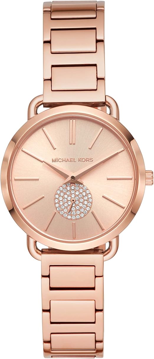 rose gold mk watch women's