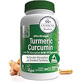 Health Thru Nutrition Turmeric Curcumin Complex 1000mg Supplement | as BCM-95 Curcugreen Clinically Studied | Vegan Certified (Pack of 180)