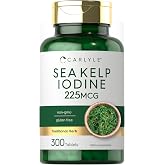 Carlyle Sea Kelp Iodine Supplement | 225mcg | 300 Tablets | Traditional Herb Supplement | Non-GMO, Gluten Free