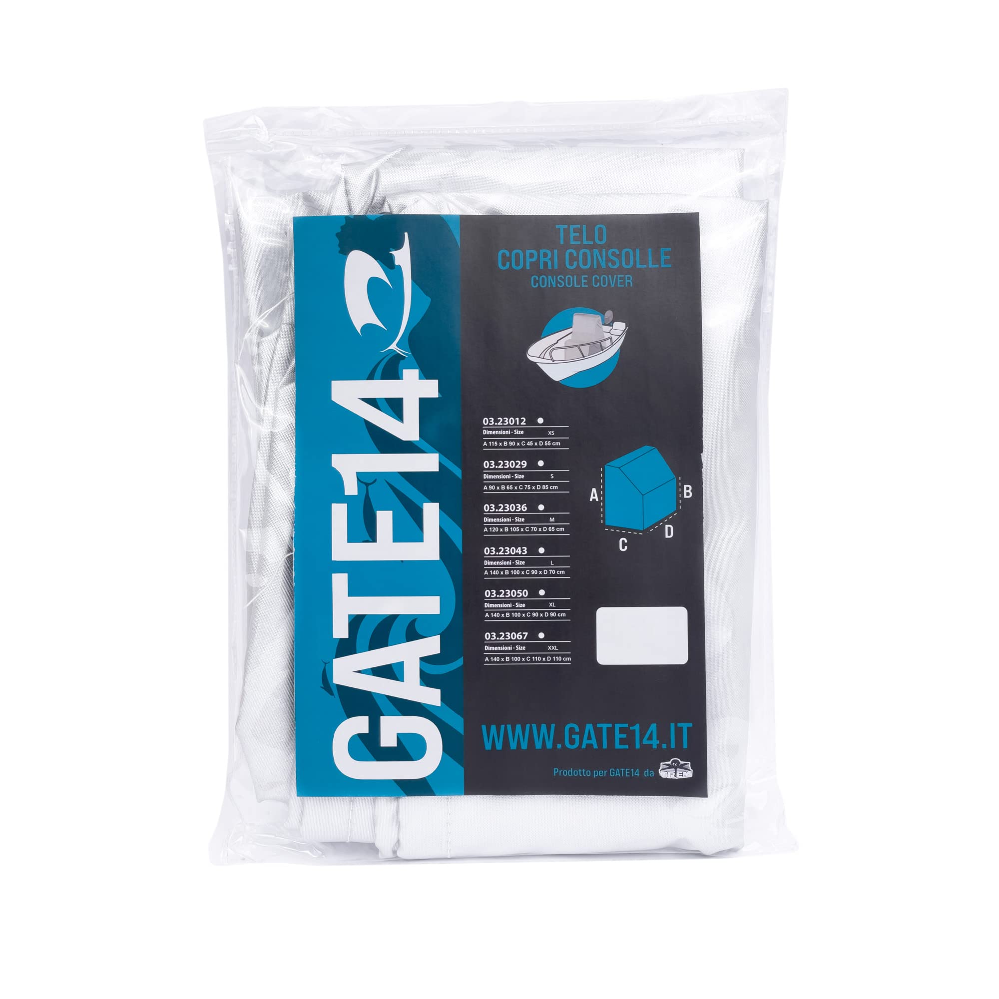 Boat and dinghy centre console cover Waterproof size XXL