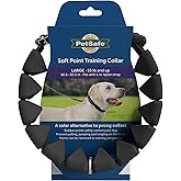 PetSafe Soft Point Training Collar, No Pull Training Collar for Dogs, Rubber Soft Points, Large, 1 in, Black