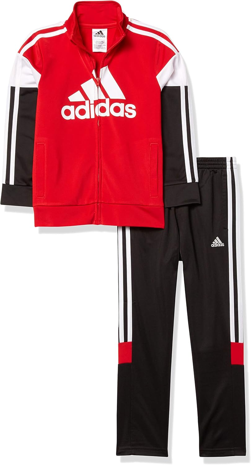 adidas Boys' Tricot Jacket & Pant Clothing Set: Clothing