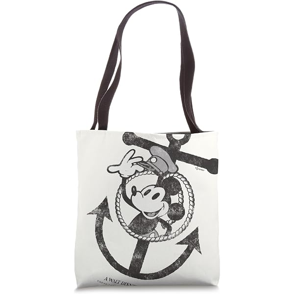 Disney Steamboat Willie Mickey Mouse Tote in Silver and Black Parkhopper s-l400.jpg main image 4