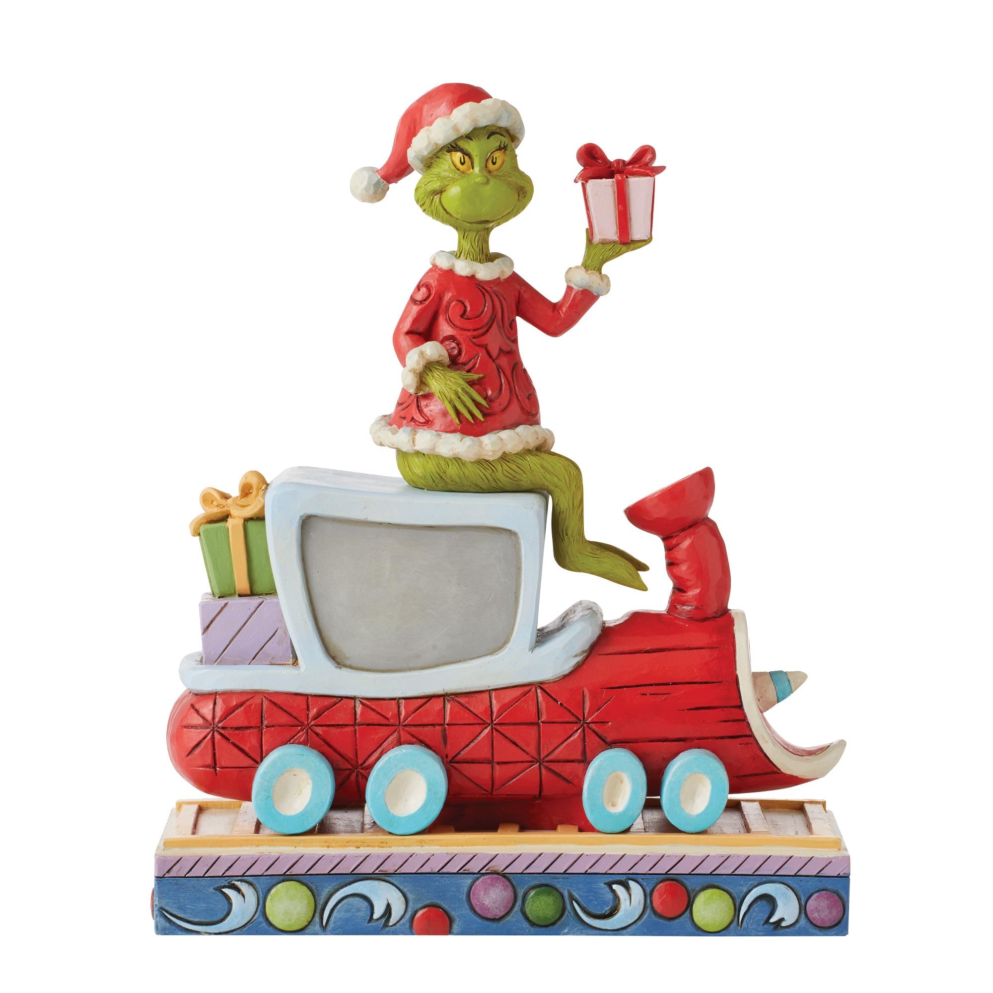Enesco Jim Shore Grinch On Train Figurine Figurine