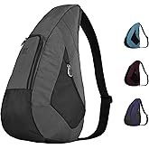 AmeriBag 19" Crossbody Sling Traveler Healthy Back Bag (Stormy Grey)