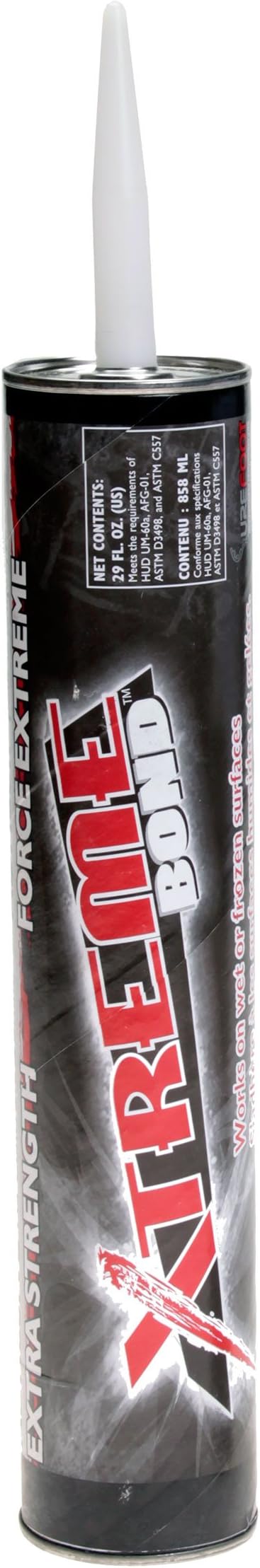 XTREME Bond Masonry Adhesive for Wet or Frozen Surfaces in 10.5 oz and 29 oz cartridges All Purpose All Weather Construction Adhesive
