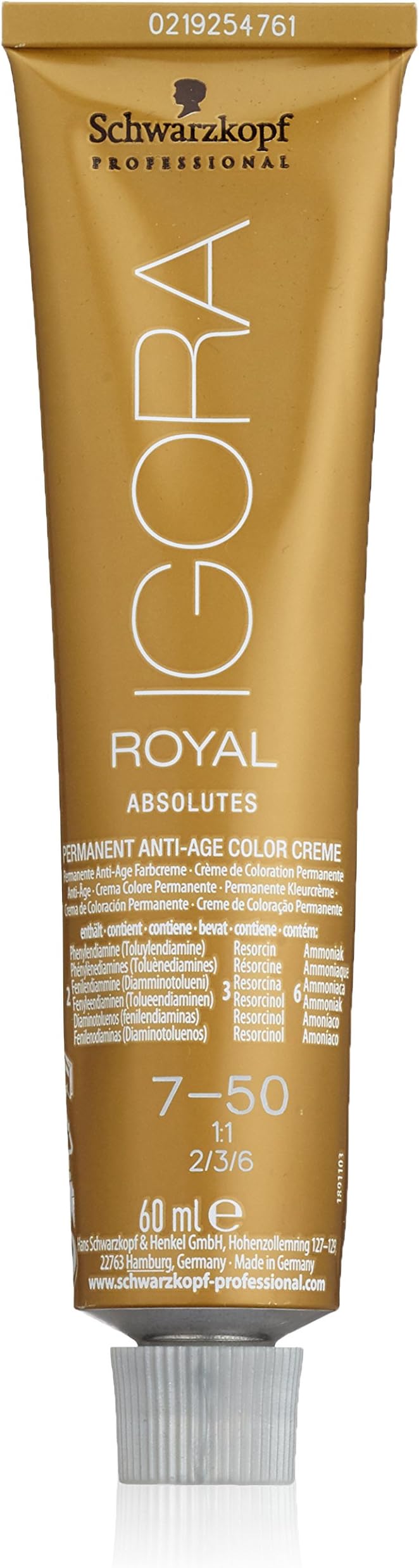 Schwarzkopf Igora Royal Absolutes 7-50 60ml Permanent Hair Color