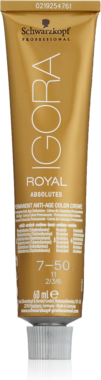 Schwarzkopf Igora Royal Absolutes 7-50 60ml Permanent Hair Color