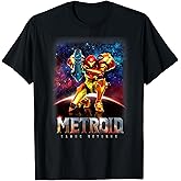 Nintendo Metroid Samus Returns Portrait Graphic T-Shirt T-Shirt