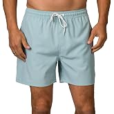 REEF Marzo Elastic Waist Casual Swim Short, Blue Sky, Large