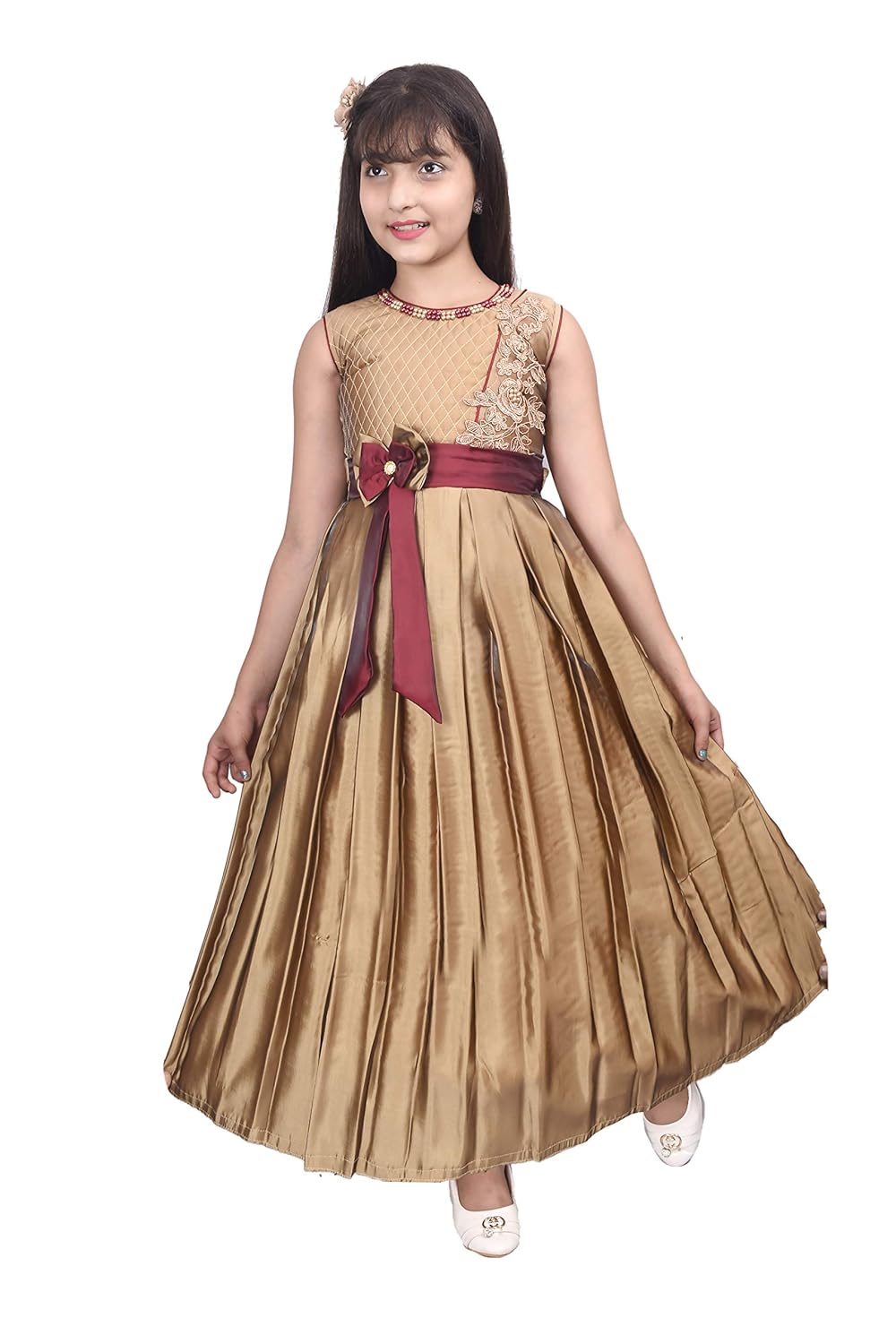 Satin gown for kids Clearance