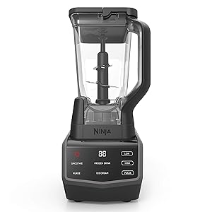 Ninja Smart Screen Blender with 1000-Watt Base, 4-Auto-iQ Programs, Touchscreen Display, Total Crushing Pitcher, (CT650), Black (Renewed)