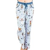 Lazy One Pajamas for Women, Cute Moose Pajama Pants and Top Separates