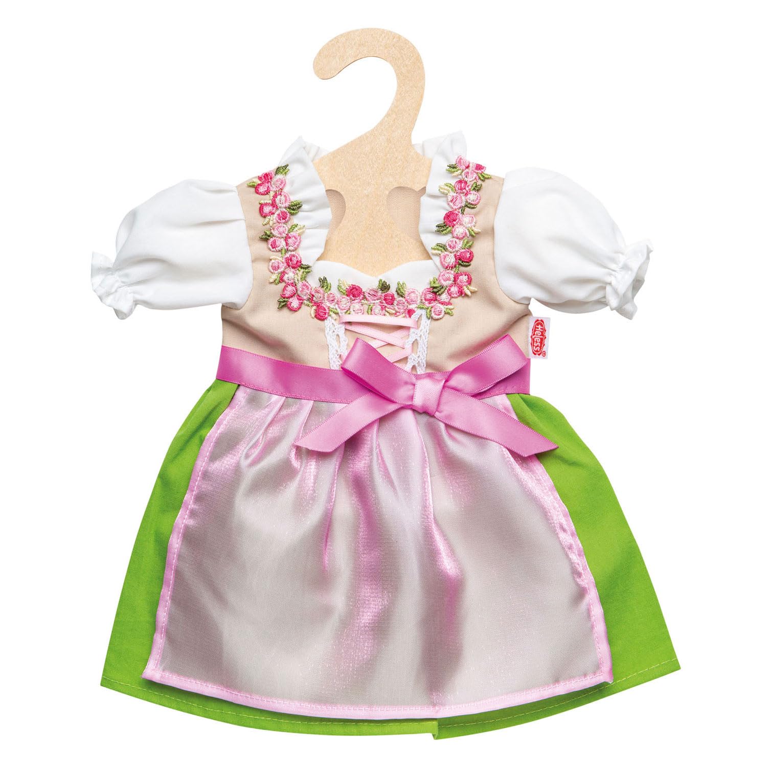 Heless 1113 - Dress for Dolls, Dirndl Heidi, Size 28-35 cm