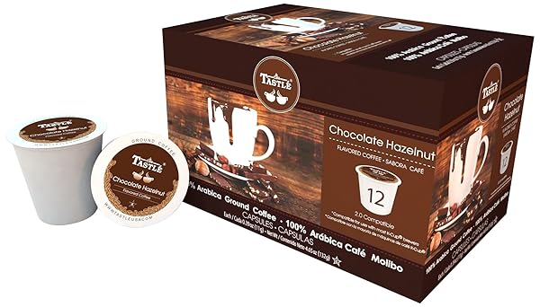 CAFE TASTLÉ CHOCOLATE HAZELNUT SINGLE SERVE COFFEE, 12 COUNT
