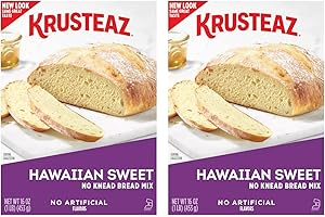 Krusteaz No Knead Hawaiian Sweet Bread Mix (16 oz Boxes) 2 Pack