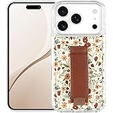 Walli Cases for iPhone 17 Pro Case Aesthetic Wallet Phone Case Card Holder, Securely Holds up to 2 Cards - Cute, Trendy Phone Cover for Women, fits iPhone 17 Pro, with Kickstand & Finger Strap