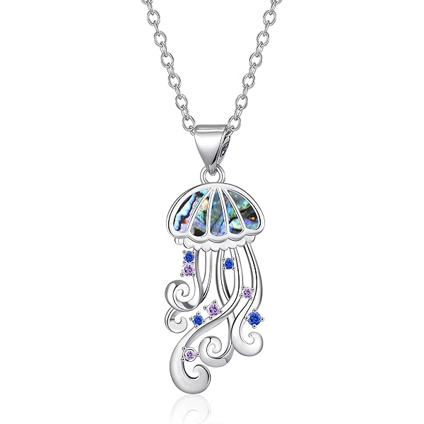 Jellyfish Necklace 925 Sterling Jellyfish
