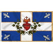 Double Sided Old Quebec Flag 3x5Ft, French Canadian Patriot ...
