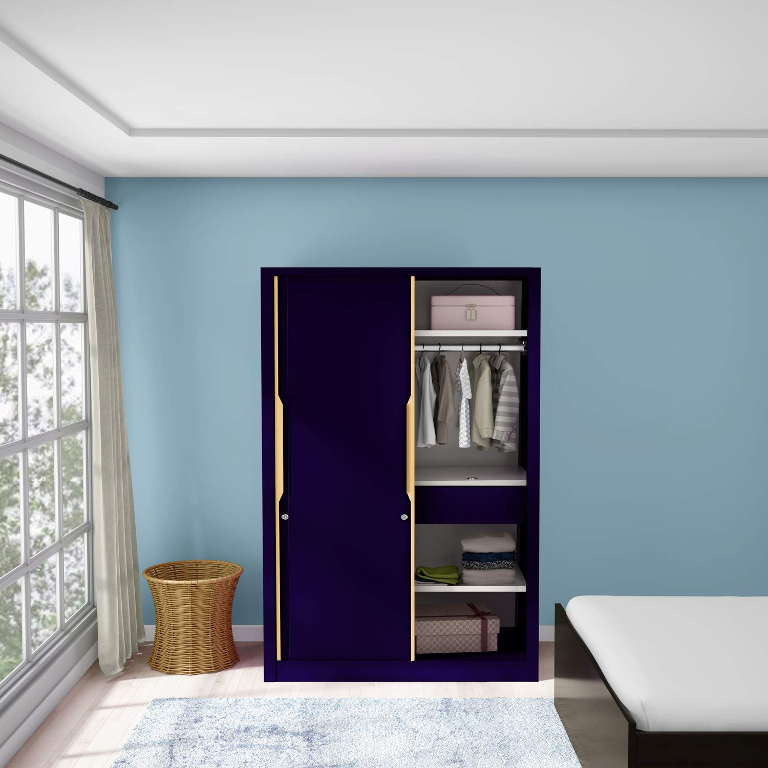 GODREJ INTERIO Slide N Store Pro Plus Wardrobe Amazon.in Home & Kitchen