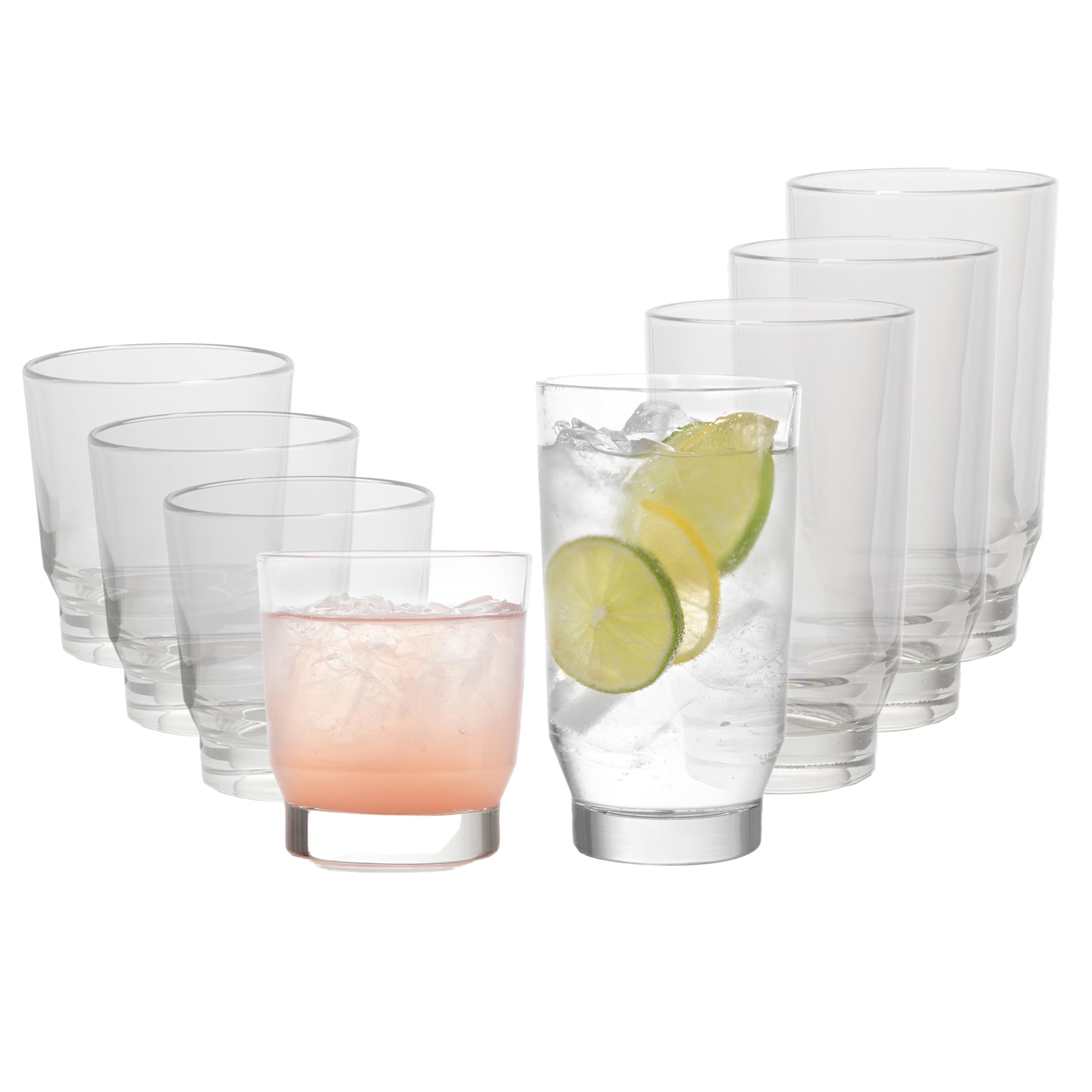 Libbey Merida Mixed Drinkware Set of 8, Merida