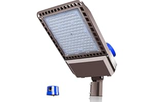 BIRITALO 45000LM LED Parking Lot Light 300W 150LM/W led Shoebox Dusk to Dawn Outdoor Flood Lights for Street IP65 Waterproof 5500K 100-277V Commercial Exterior Lighting Fixture for Stadium,Yard,Park