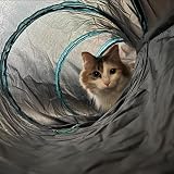 Bemodst S-Type Cat Tunnel 2/3/4/5-Way Collapsible Small Animal Maze view 2