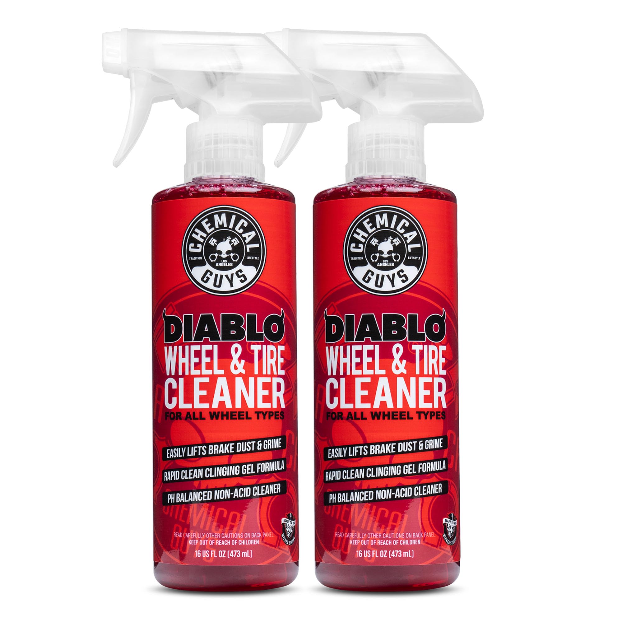 Photo 1 of Chemical Guys CLD_998_1602 Sprayable Diablo Wheel Cleaner (Safe on All Wheel & Rim Finishes), Great for Cars, Trucks, SUVs, Motorcycles, RVs & More, 16 oz (2 Pack)