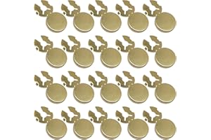 20Pcs Round Button Clips Button Covers Detachable Clip on Decorative Buttons Jewelry Diys Clothing Embellishment Gift Decorat