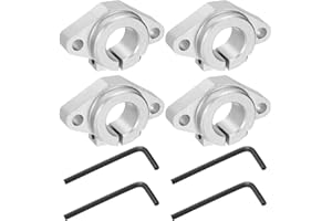 uxcell 4pcs SHF16 Aluminum Linear Rod Rail Shaft Support for 16mm Diameter Shaft, Linear Motion Rail Guides Mounting Bracket 