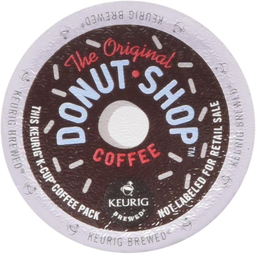 Coffee People Donut Shop Medium Roast Extra Bold, 18-Count/0.39oz. K-Cups for Keurig Brewers