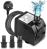 BARST 1100L/H Submersible Water Pump Ultra Quiet with 4 Suction Cups 3 Nozzles