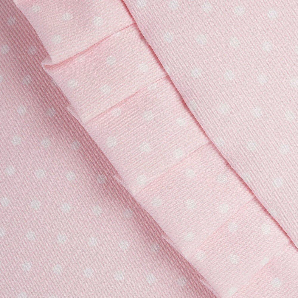 Saco Capazo En Pique Rosa Bebe Topos Blancos Bebe Ropa De Cama