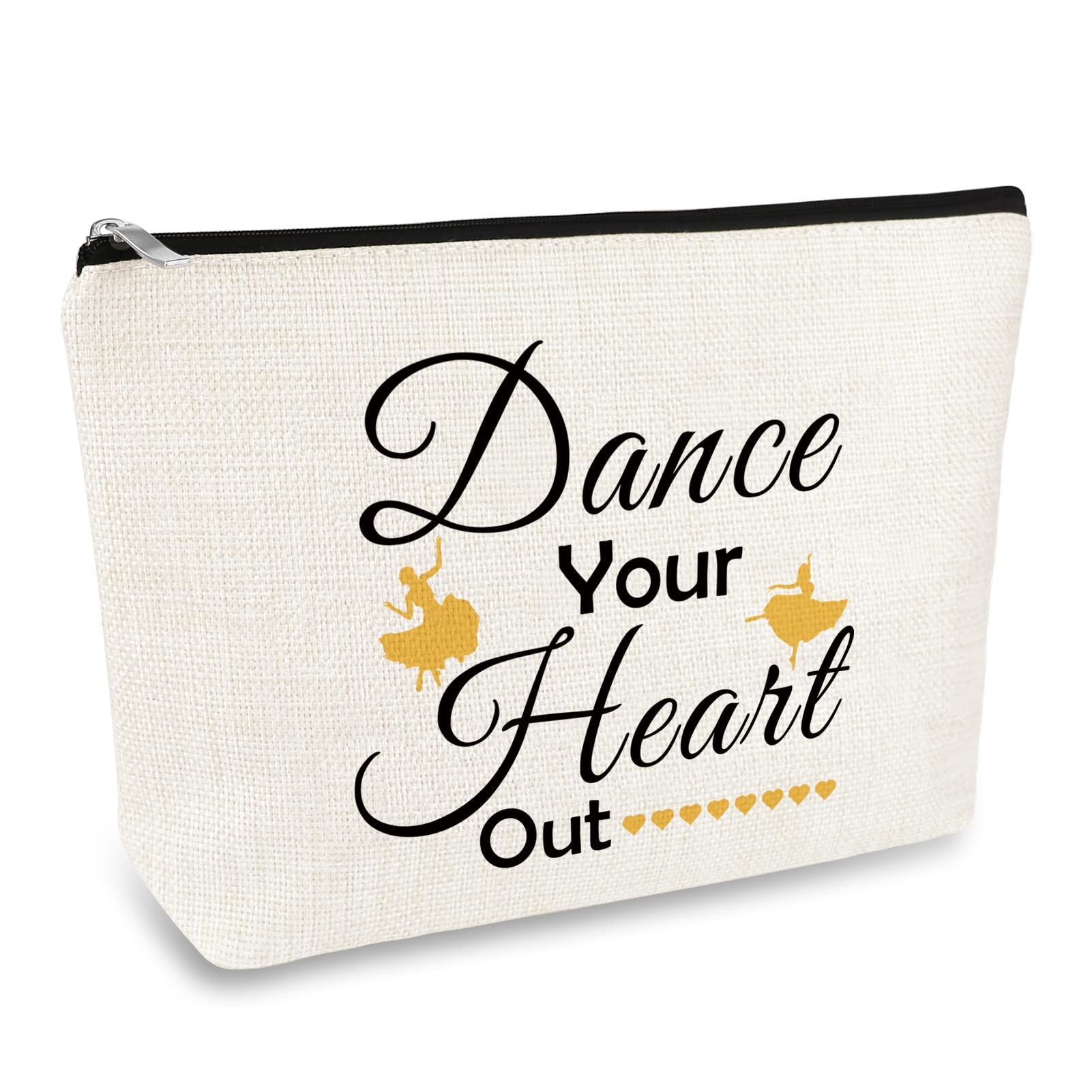 Dancer Dance Teacher Gifts Makeup Bag Dancing Lover Gift for Women Girls Cosmetic Bag Dancing Student Graduation Gift Dancer Appreciation Gift Dance Teams Mom Coach Present Travel Toiletry Bags