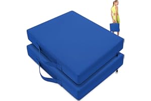 FASTMOMENT 2 Pcs Stadium Seat Cushions Water-Repellent Bleacher Seat Cushions Indoor & Outdoor Seat Cushion for Bleachers Portable Stadium Cushion for Sports Events, Office Chairs, Beaches