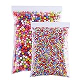 CCINEE 16 Grams 3-5mm Colorful Foam Beads 6-8mm