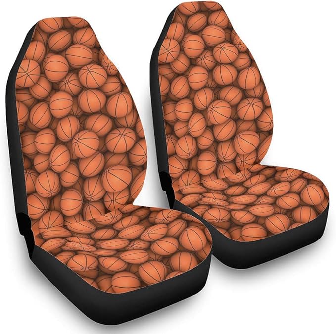 3D Small BasketBalls Seat Covers for Cars Funny Sports Vehicle Accessories