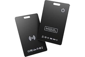 Wallet Tracker Card 2 Pack, Works with Apple Find My [Apple MFi Certified, iOS Only], Slim 1.65mm Bluetooth Item Finder, IP68
