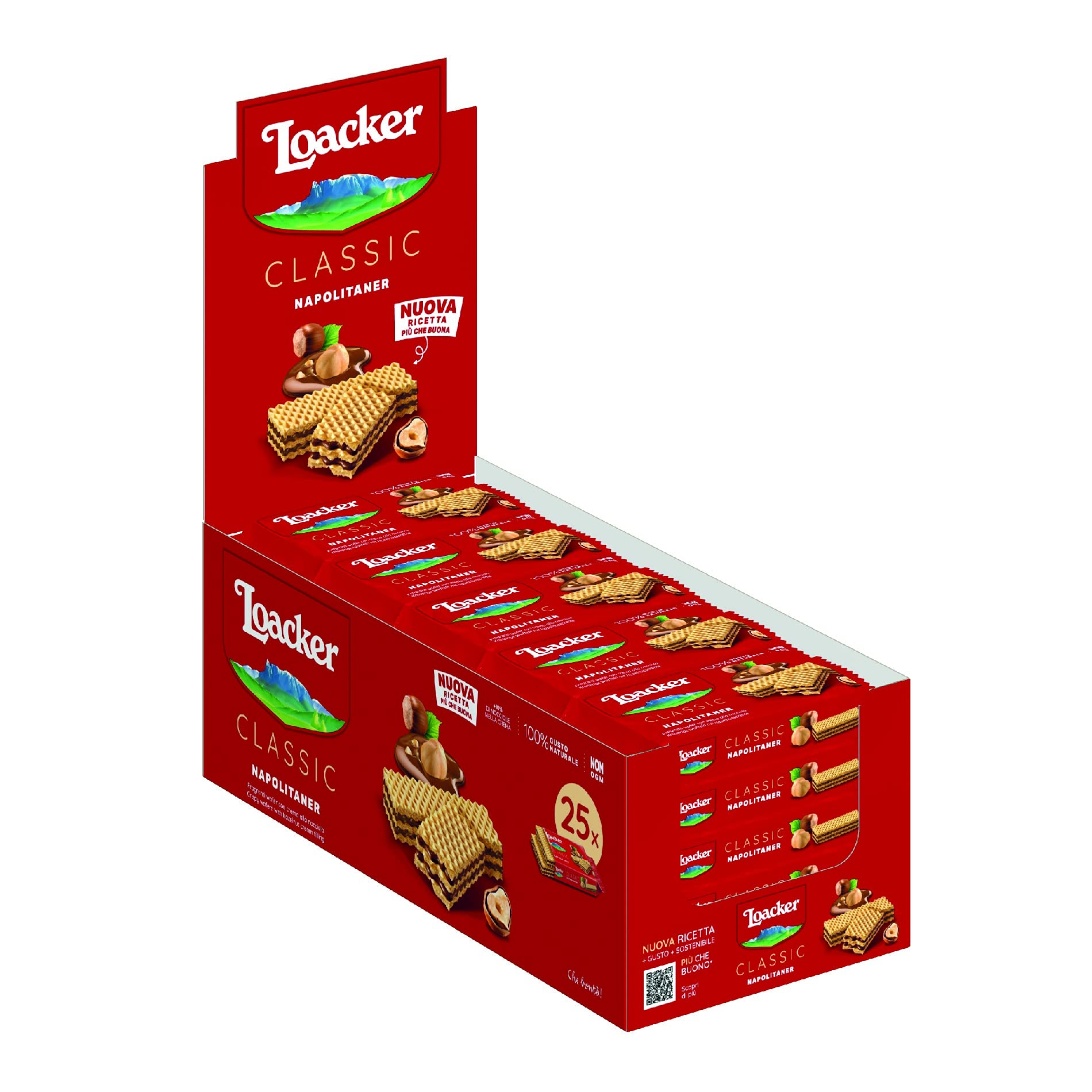 Loacker Napolitaner Wafers 45 g (Pack of 25)