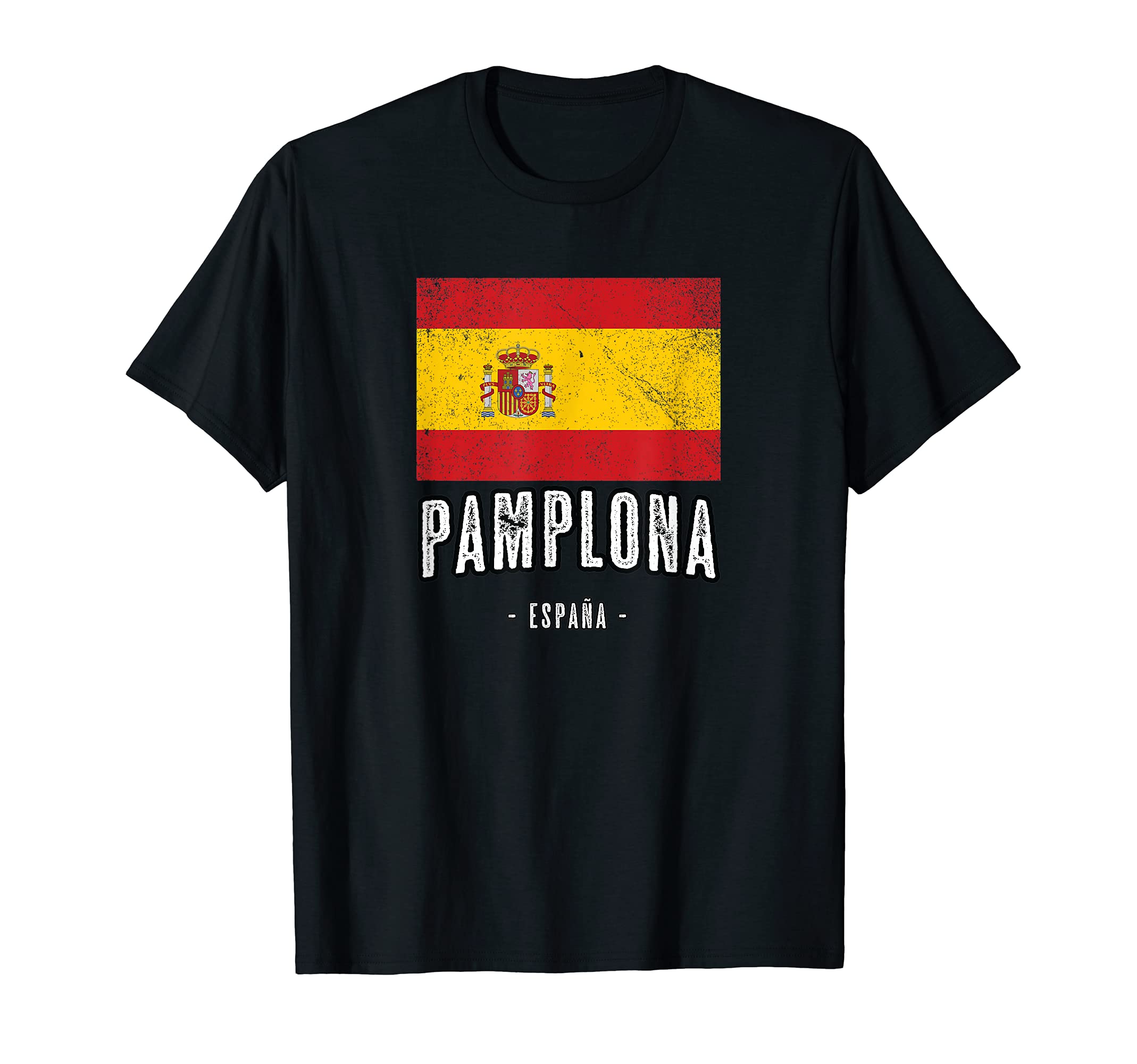 Pamplona Spain | ES Flag, City Top - Bandera Española Ropa - T-Shirt